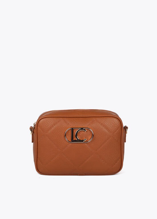BANDOLERA LOLA CASADMNT CROSSBODY EFEITO COURO LOGO OVAL EM LOSANGO - Carla Valente