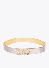 CINTO LOLA CASADMNT METÁLICO REVERSÍVEL COM FIVELA OVAL - Carla Valente