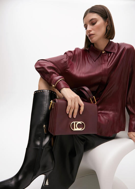 BOLSA LOLA CASADMNT TIRACOLO EFEITO COURO TRÊS COMPARTIMENTOS - Carla Valente