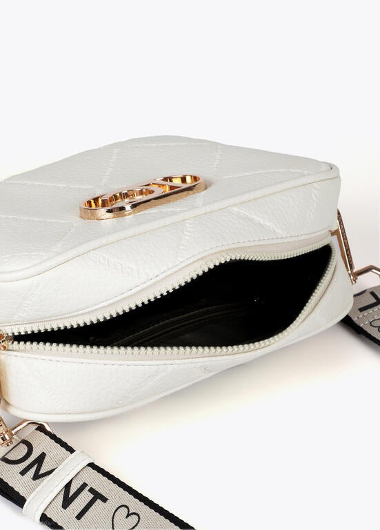 BANDOLERA LOLA CASADMNT CROSSBODY EFEITO COURO LOGO OVAL EM LOSANGO - Carla Valente