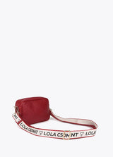 BANDOLERA LOLA CASADMNT CROSSBODY EFEITO COURO LOGO OVAL EM LOSANGO - Carla Valente