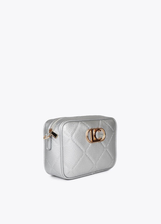 BANDOLERA LOLA CASADMNT CROSSBODY EFEITO COURO LOGO OVAL EM LOSANGO - Carla Valente