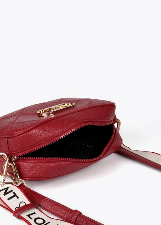 BANDOLERA LOLA CASADMNT CROSSBODY EFEITO COURO LOGO OVAL EM LOSANGO - Carla Valente