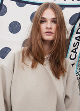 LENÇO LOLA CASADMNT COM BOLAS E LOGO EM SEDA - Carla Valente