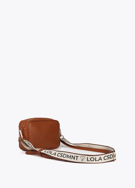 BANDOLERA LOLA CASADMNT CROSSBODY EFEITO COURO LOGO OVAL EM LOSANGO - Carla Valente