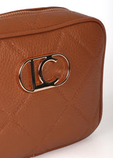 BANDOLERA LOLA CASADMNT CROSSBODY EFEITO COURO LOGO OVAL EM LOSANGO - Carla Valente