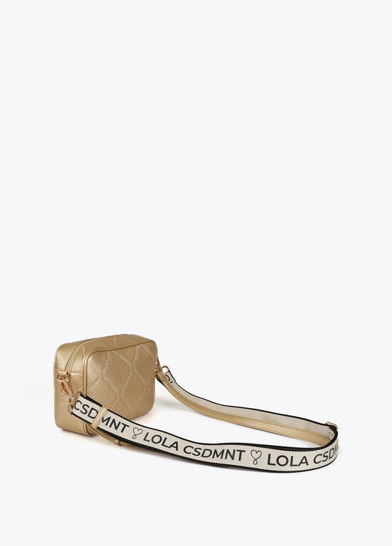 BANDOLERA LOLA CASADMNT CROSSBODY EFEITO COURO LOGO OVAL EM LOSANGO - Carla Valente