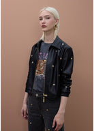 JACKET MAITE COM TACHAS REDONDAS EFEITO PELE - Carla Valente