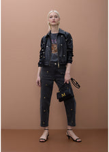 JACKET MAITE COM TACHAS REDONDAS EFEITO PELE - Carla Valente