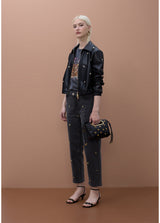 JACKET MAITE COM TACHAS REDONDAS EFEITO PELE - Carla Valente