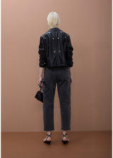 JACKET MAITE COM TACHAS REDONDAS EFEITO PELE - Carla Valente