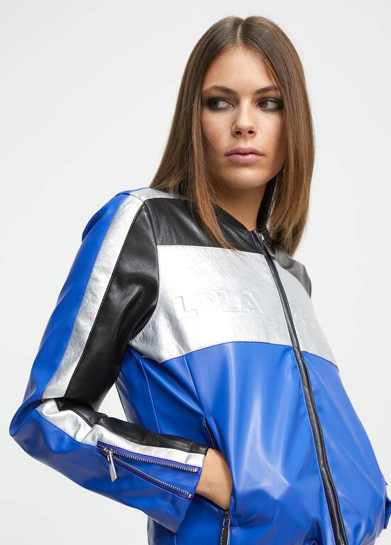 JAQUETA LOLA CASDMNT BIKER C/EFEITO COURO - Carla Valente