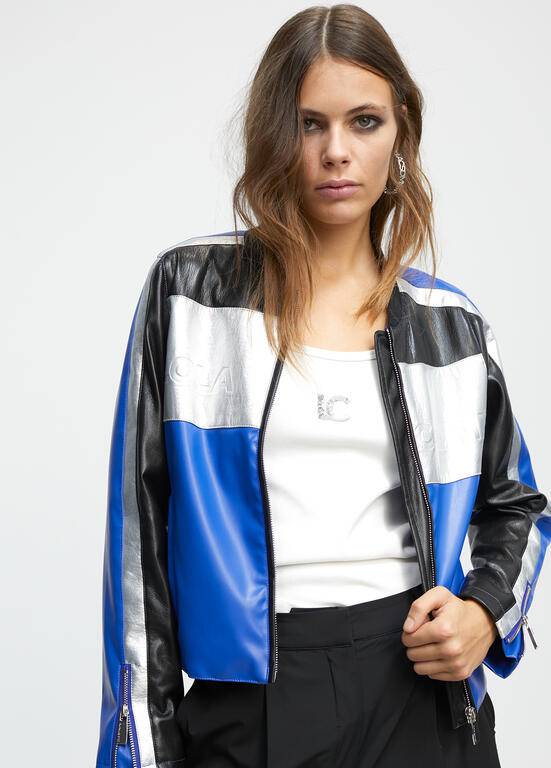 JAQUETA LOLA CASDMNT BIKER C/EFEITO COURO - Carla Valente