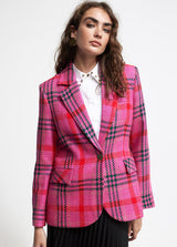 BLAZER LOLA CASADMNT TWEED QUADRADOS