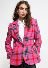 BLAZER LOLA CASADMNT TWEED QUADRADOS