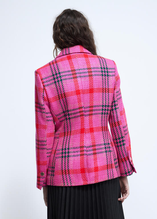 BLAZER LOLA CASADMNT TWEED QUADRADOS