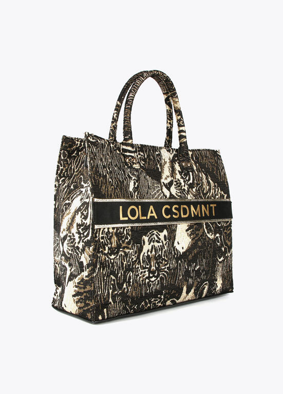 CARTEIRA SHOPPER LOLA CASADMNT TECIDO JACQUARD