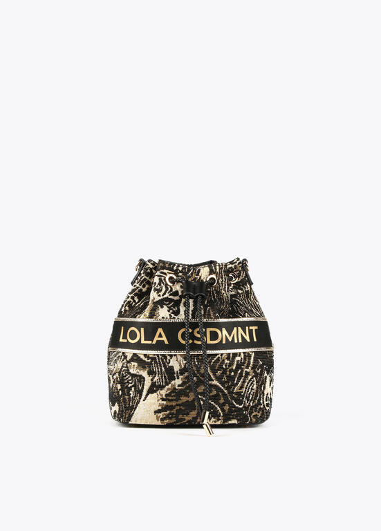 BOLSA LOLA CASADMNT BUCKET JACQUARD ANIMAL