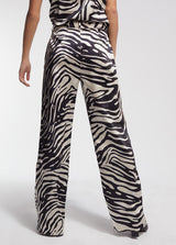 CALÇA LOLA CASADMNT DE CETIM ZEBRA