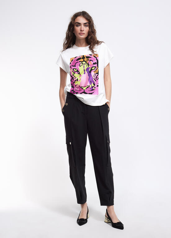 T-SHIRT LOLA CASADMNT TIGRE C/STRASS