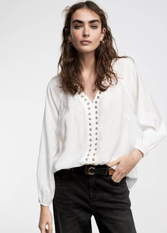 BLUSA LOLA CASADMNT C/MNGA BUFANTES COMS - Carla Valente