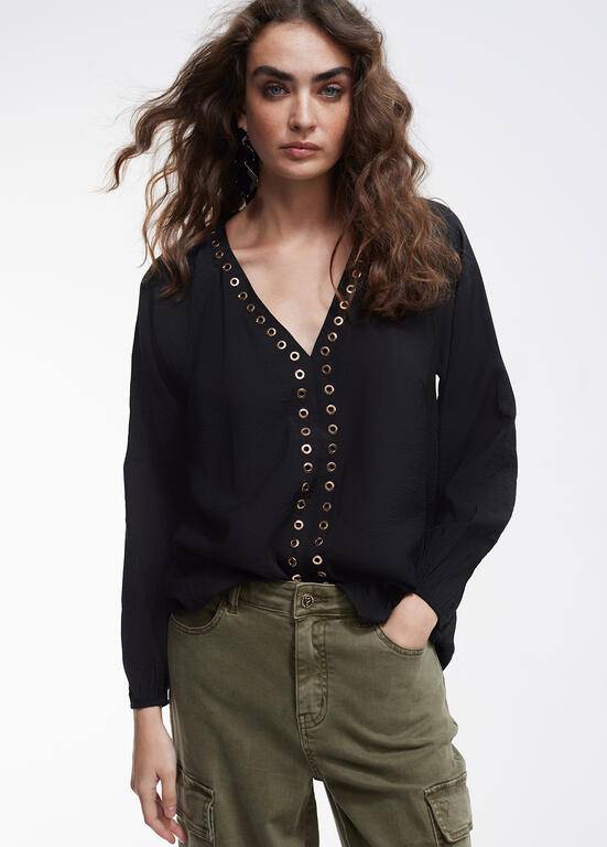 BLUSA LOLA CASADMNT C/MNGA BUFANTES COMS - Carla Valente