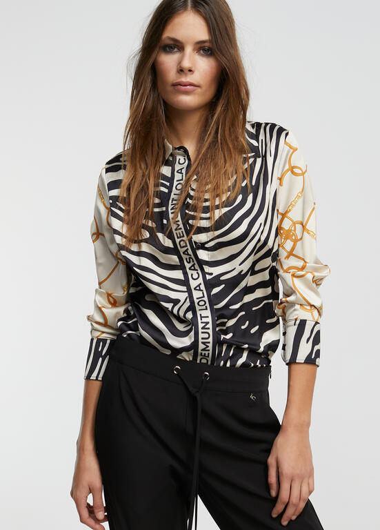 CAMISA LOLA CASADMNT COMBINADA ZEBRA