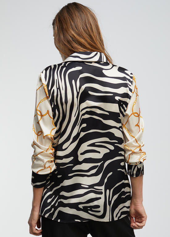 CAMISA LOLA CASADMNT COMBINADA ZEBRA