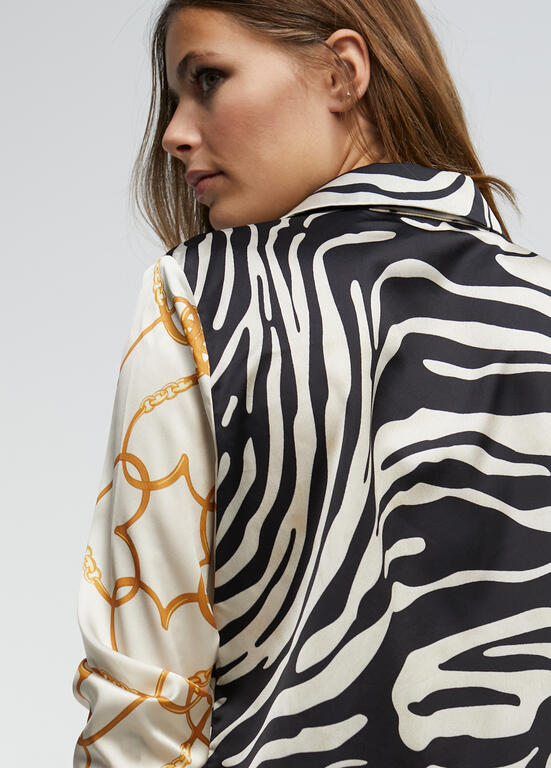 CAMISA LOLA CASADMNT COMBINADA ZEBRA