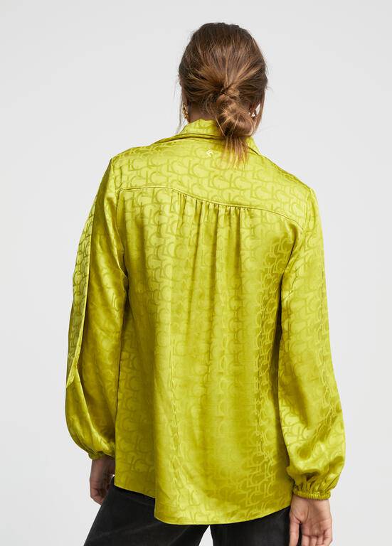 CAMISA LOLA CASADMNT C/LENÇO JACQUARD LOGO - Carla Valente