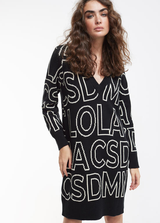 VESTIDO LOLA CASADMNT TRICÔ DECOTE EM V