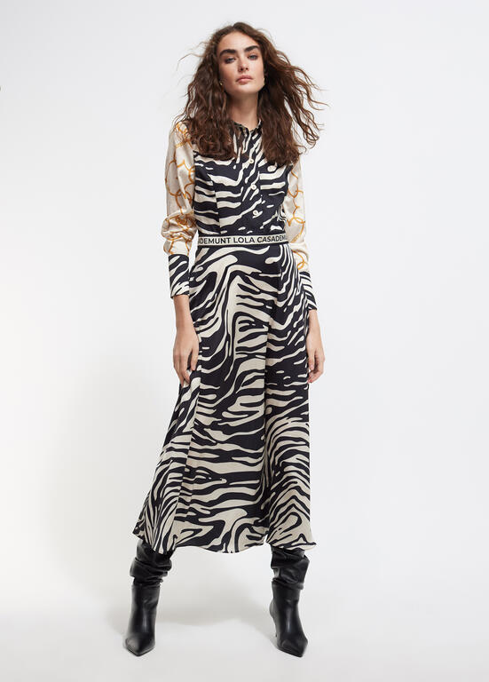 VESTIDO LOLA CASADMNT COMBINADO ZEBRA