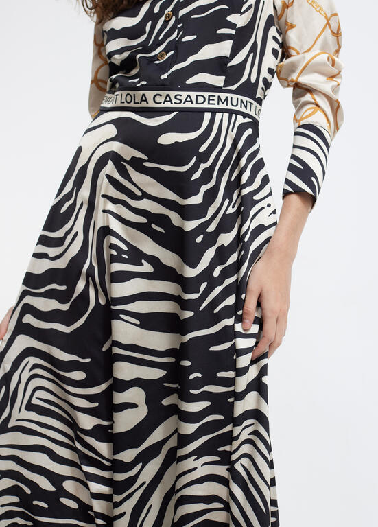 VESTIDO LOLA CASADMNT COMBINADO ZEBRA