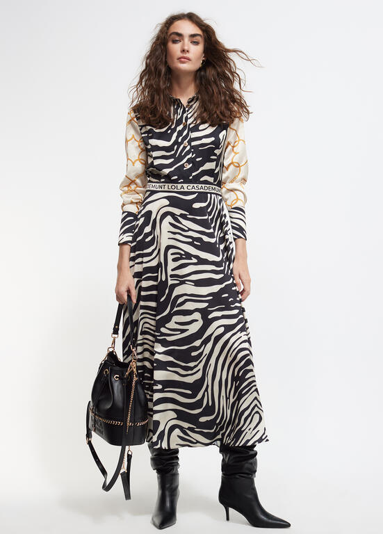 VESTIDO LOLA CASADMNT COMBINADO ZEBRA