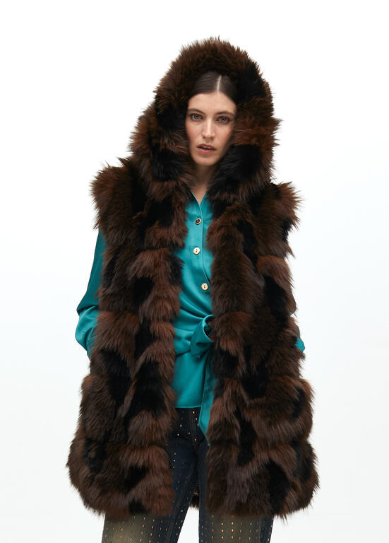 COLETE LOLA CASADMNT PELO FAKE FUR LONGO FORRO ANML PRINT - Carla Valente