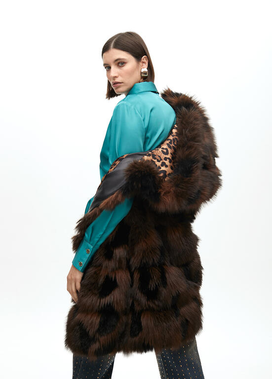 COLETE LOLA CASADMNT PELO FAKE FUR LONGO FORRO ANML PRINT - Carla Valente