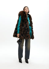 COLETE LOLA CASADMNT PELO FAKE FUR LONGO FORRO ANML PRINT - Carla Valente