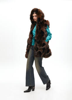 COLETE LOLA CASADMNT PELO FAKE FUR LONGO FORRO ANML PRINT - Carla Valente