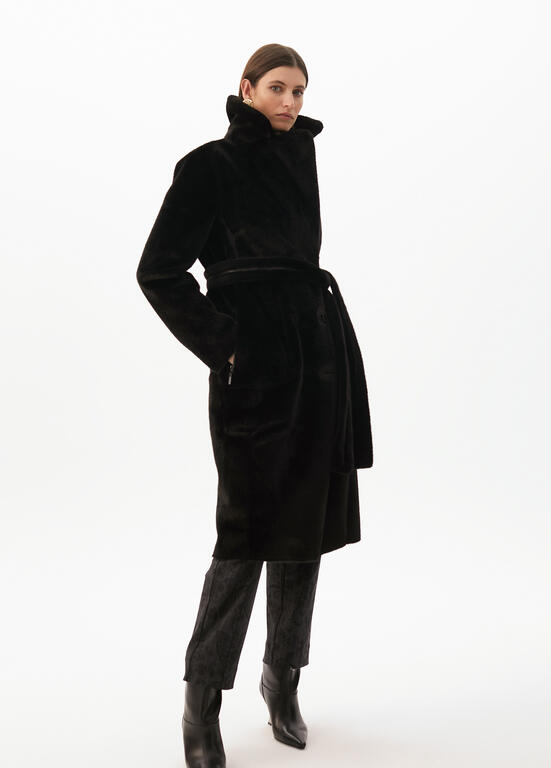 CASACO LOLA CASDMNT COMPRIDO COM GOLA DE PELO - Carla Valente