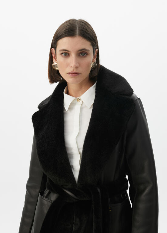 CASACO LOLA CASDMNT COMPRIDO COM GOLA DE PELO - Carla Valente