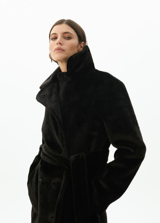 CASACO LOLA CASDMNT COMPRIDO COM GOLA DE PELO - Carla Valente