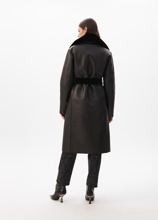 CASACO LOLA CASDMNT COMPRIDO COM GOLA DE PELO - Carla Valente