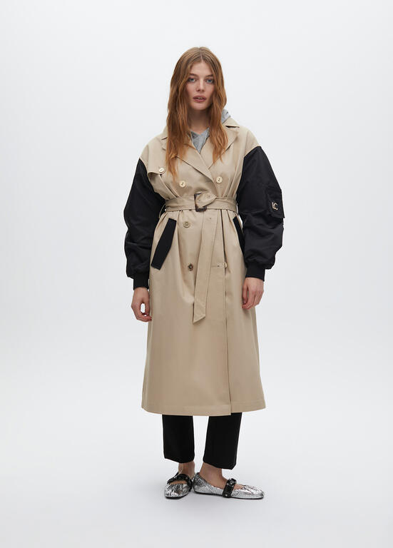 TRENCH COAT LOLA CASADMNT MANGA COMBINADA - Carla Valente