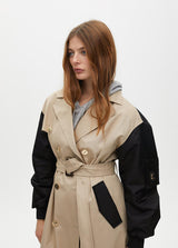 TRENCH COAT LOLA CASADMNT MANGA COMBINADA - Carla Valente