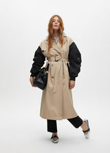 TRENCH COAT LOLA CASADMNT MANGA COMBINADA - Carla Valente