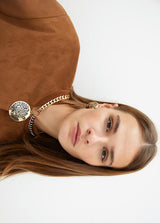 COLAR LOLA CASADMNT COMBINADA C/MEDALHÃO JOIA TIGRE - Carla Valente