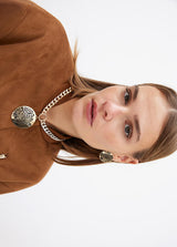 COLAR LOLA CASADMNT COMBINADA C/MEDALHÃO JOIA TIGRE - Carla Valente