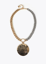 COLAR LOLA CASADMNT COMBINADA C/MEDALHÃO JOIA TIGRE - Carla Valente