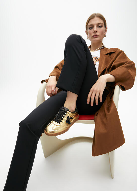 TÉNIS LOLA CASADMNT METALIZADA COM DETALHES EM GLITTER - Carla Valente