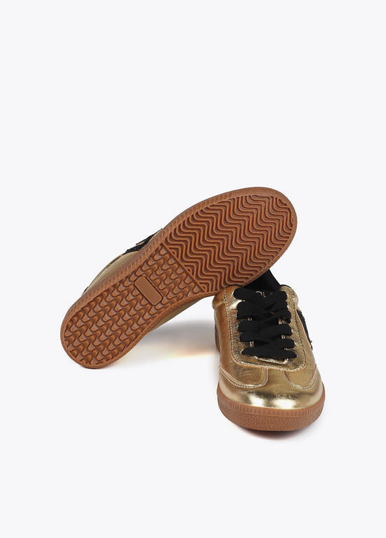 TÉNIS LOLA CASADMNT METALIZADA COM DETALHES EM GLITTER - Carla Valente